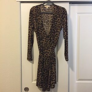 Leopard print Wrap Dress